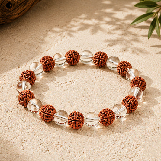 Rudraksha Crystal Bracelet — Dharmikstone