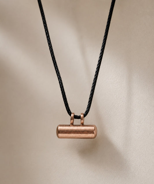 Mohini Kawach — consecrated copper amulet on black cord — Dharmikstone