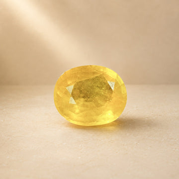 Yellow Sapphire 5 Carats — Dharmikstone