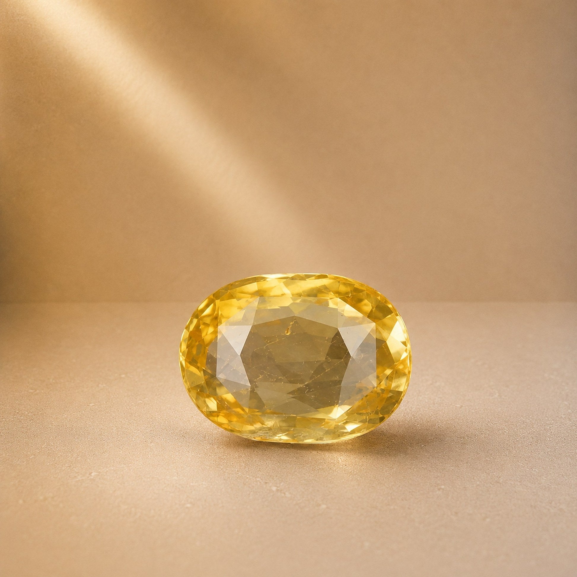 Yellow Sapphire 9 Carats — Dharmikstone